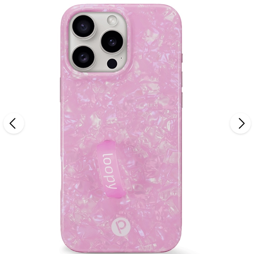 Loopy IPhone 13 Case Pink Opal Shell